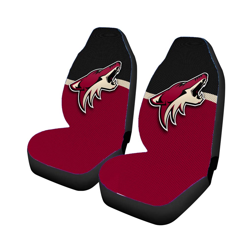 Arizona Coyotes Logo Jersey Car Front Seat Covers