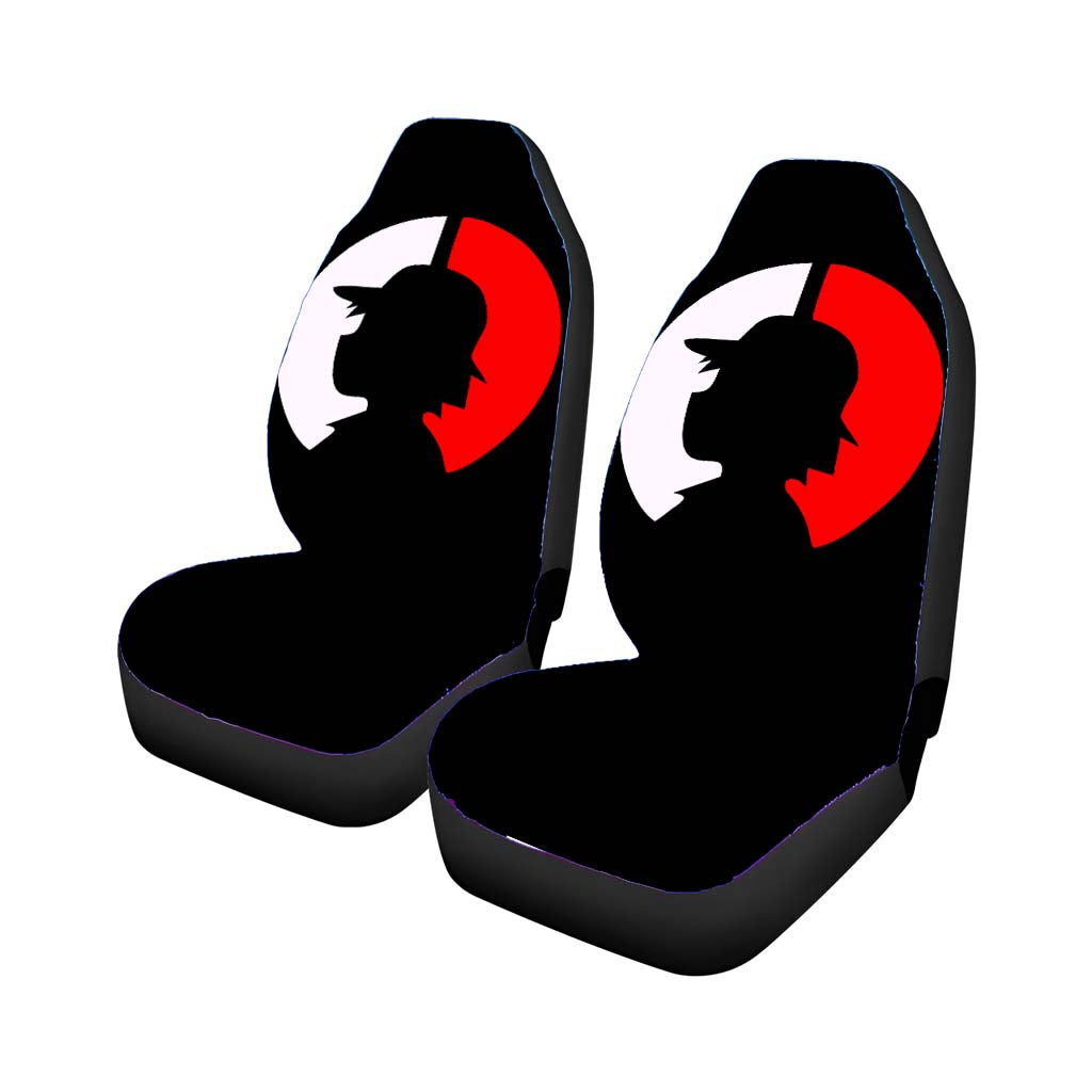 Ash Ketchum Pokemon Silhouette Car Front Seat Covers