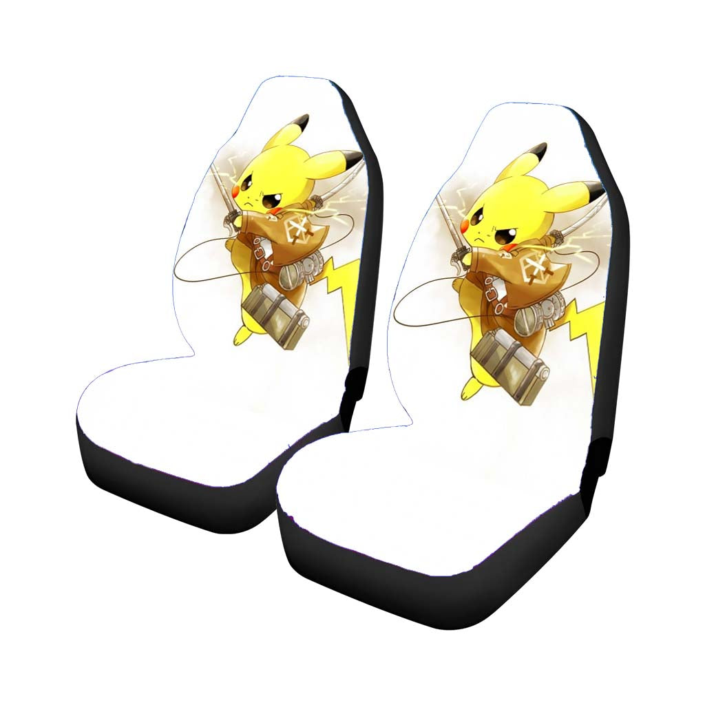 Attack On Titan Pokemon Car Front Seat Covers