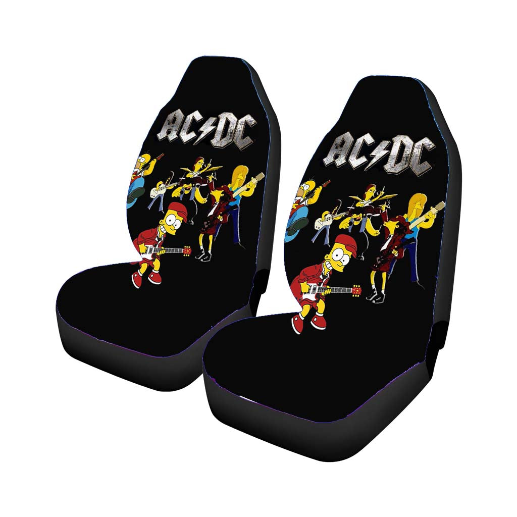 Bart Simpson Acdc Car Front Seat Covers