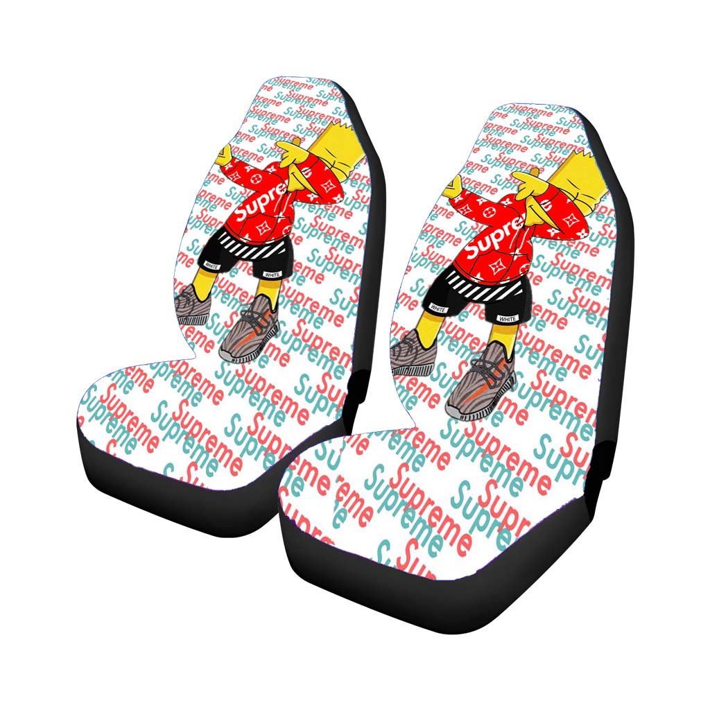 Bart Simpson Dab Car Front Seat Covers