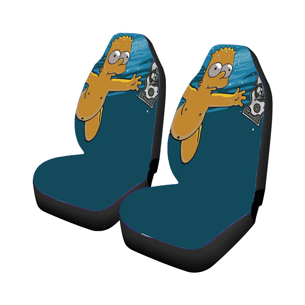 Bart Simpson Nirvana Car Front Seat Covers