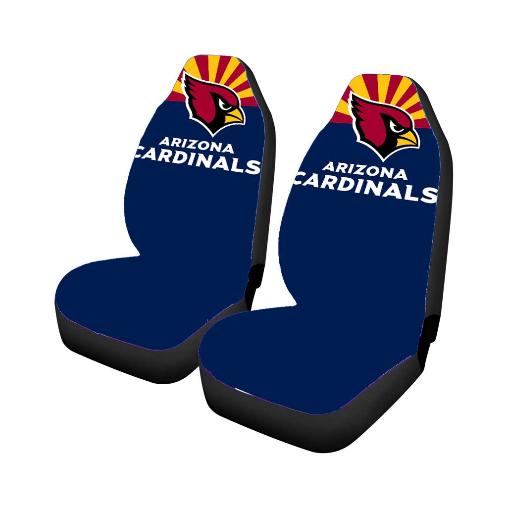 Blue Address One Cardinals Drive Arizona Cardinal Car Front Seat Covers