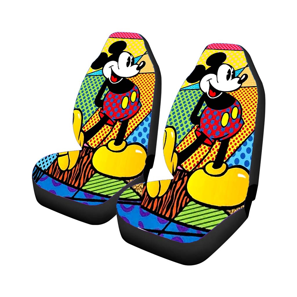 Britto Art Mickey Mouse Car Front Seat Covers