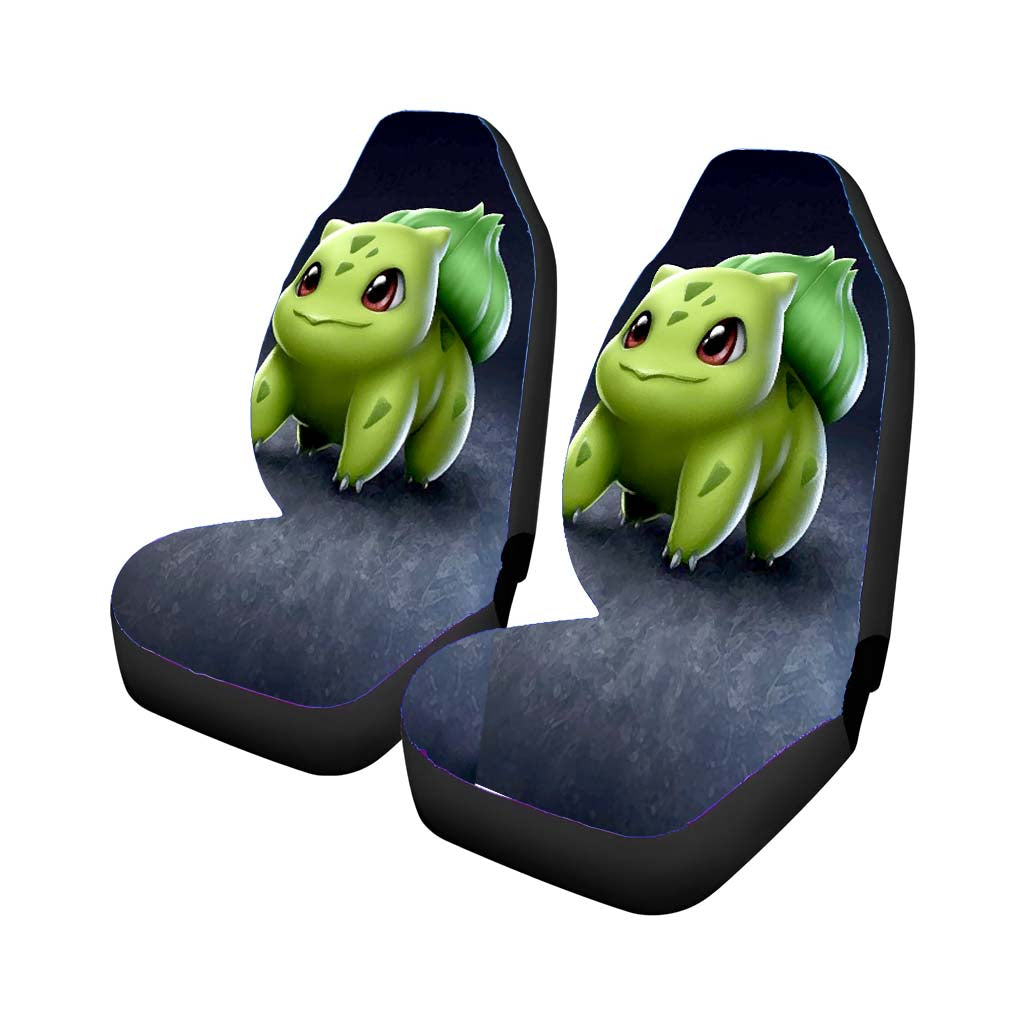 Bulbasaur Pokemon Grass Car Front Seat Covers