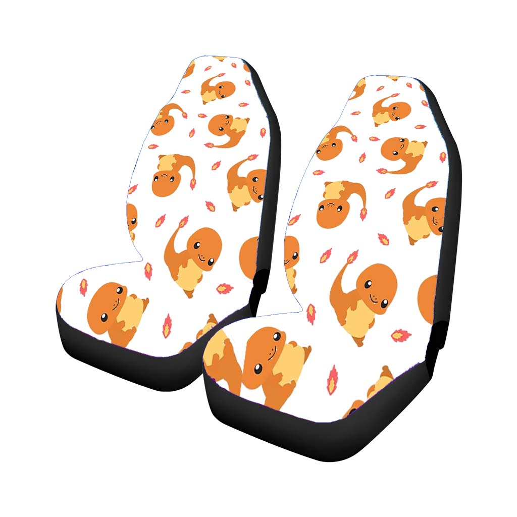 Charmander Cute Pokemon Pattern Car Front Seat Covers