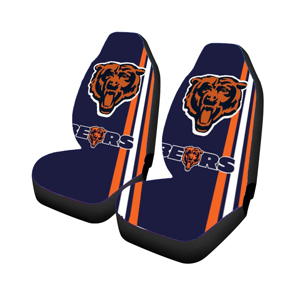 Chicago Bears Nfl Stripe Car Front Seat Covers