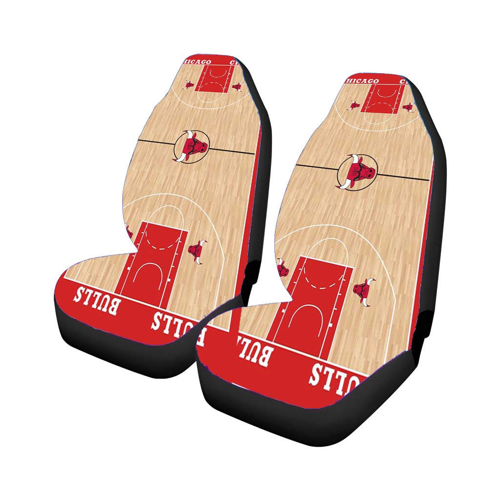 Chicago Bulls Basket Basket Ball Club Car Front Seat Covers