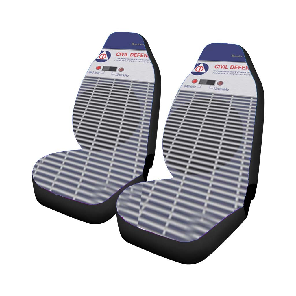 Civil Defense Radio Fallout 4 Car Front Seat Covers