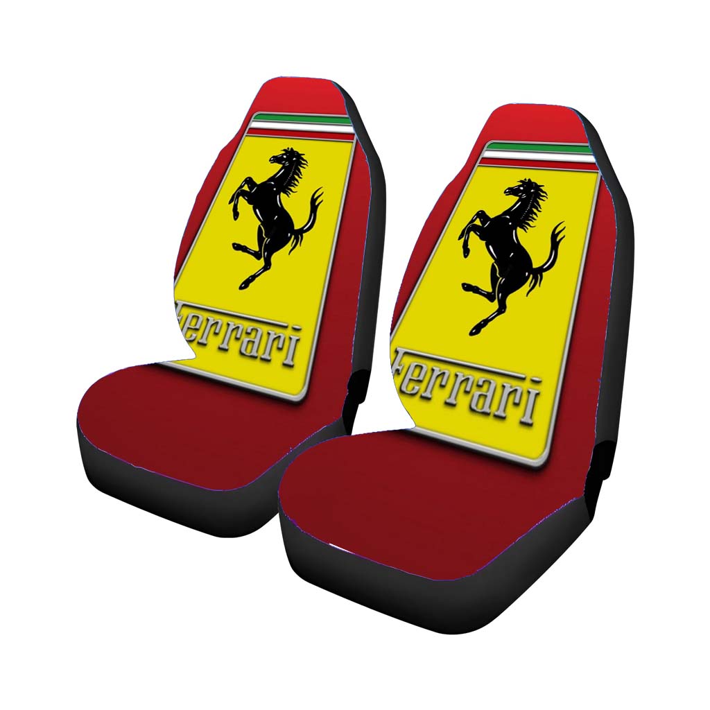 Classic Ferrari Logo Car Front Seat Covers