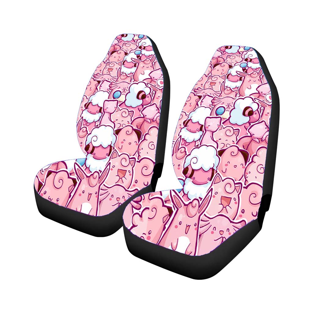 Clefairy Clefable Jiglypuff Wigglypuff Chansey Pokemon Car Front Seat Covers