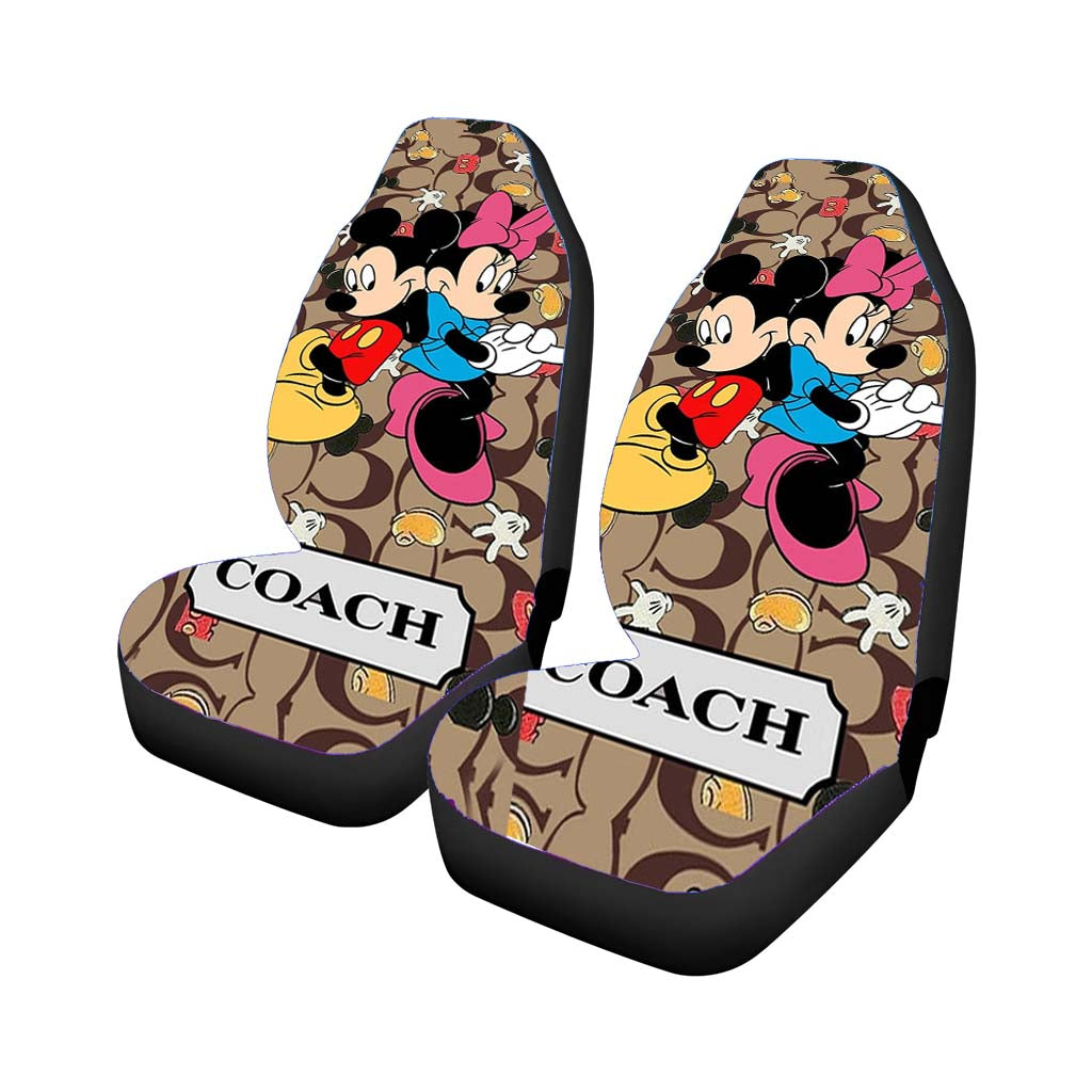 Coach Mickey Minnie Mouse Love Car Front Seat Covers