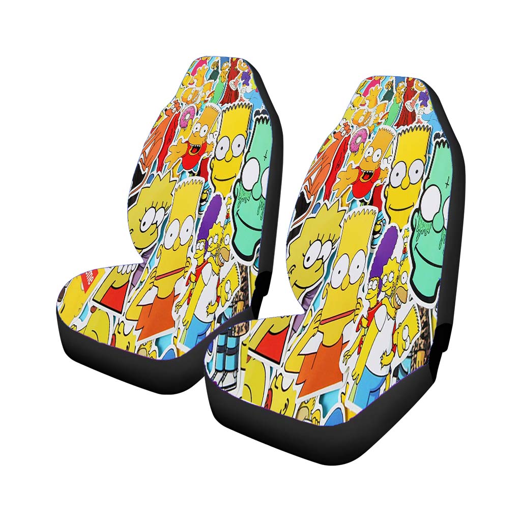Collection The Simpsons Bart Sticker Car Front Seat Covers