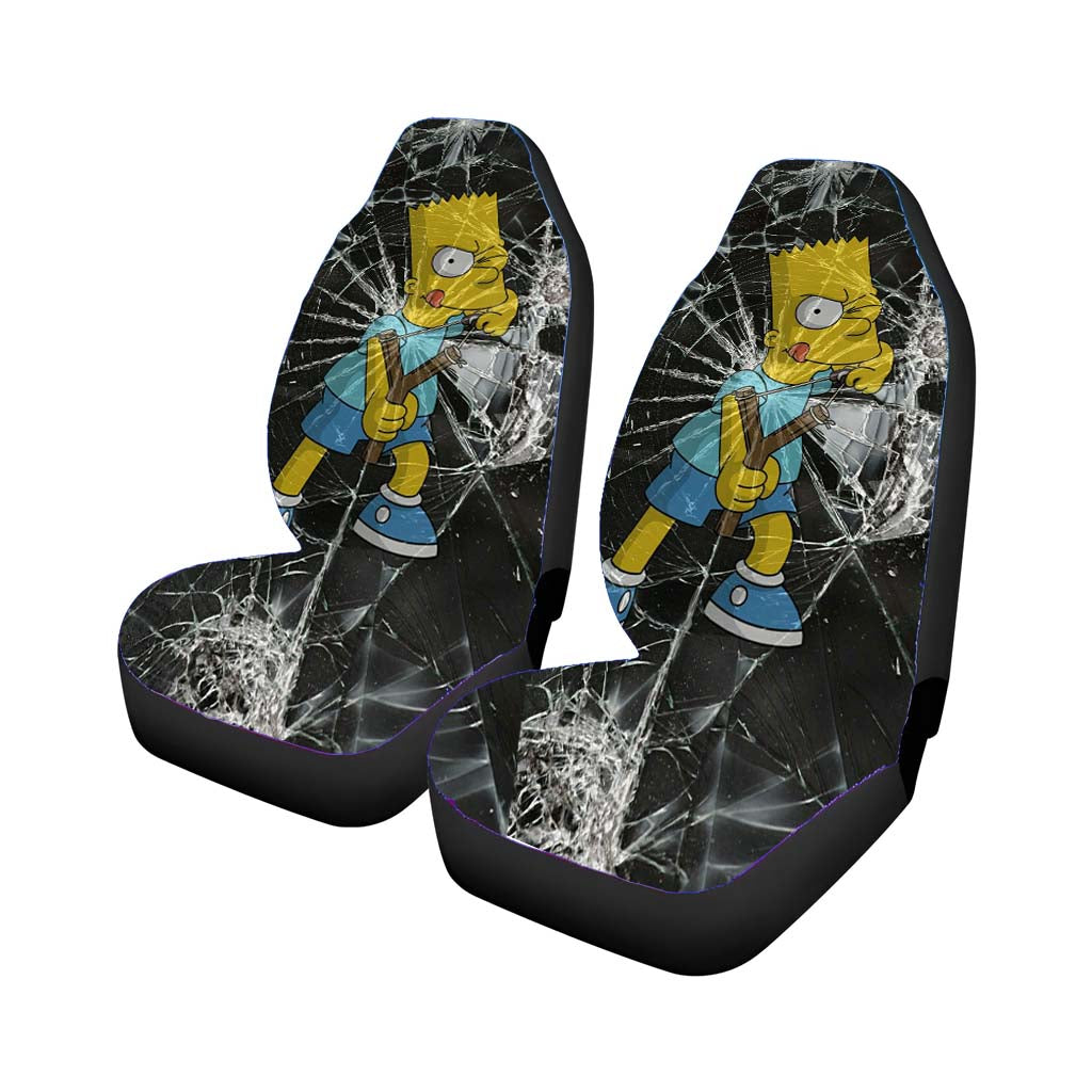 Crack Simpson Slingshot Car Front Seat Covers