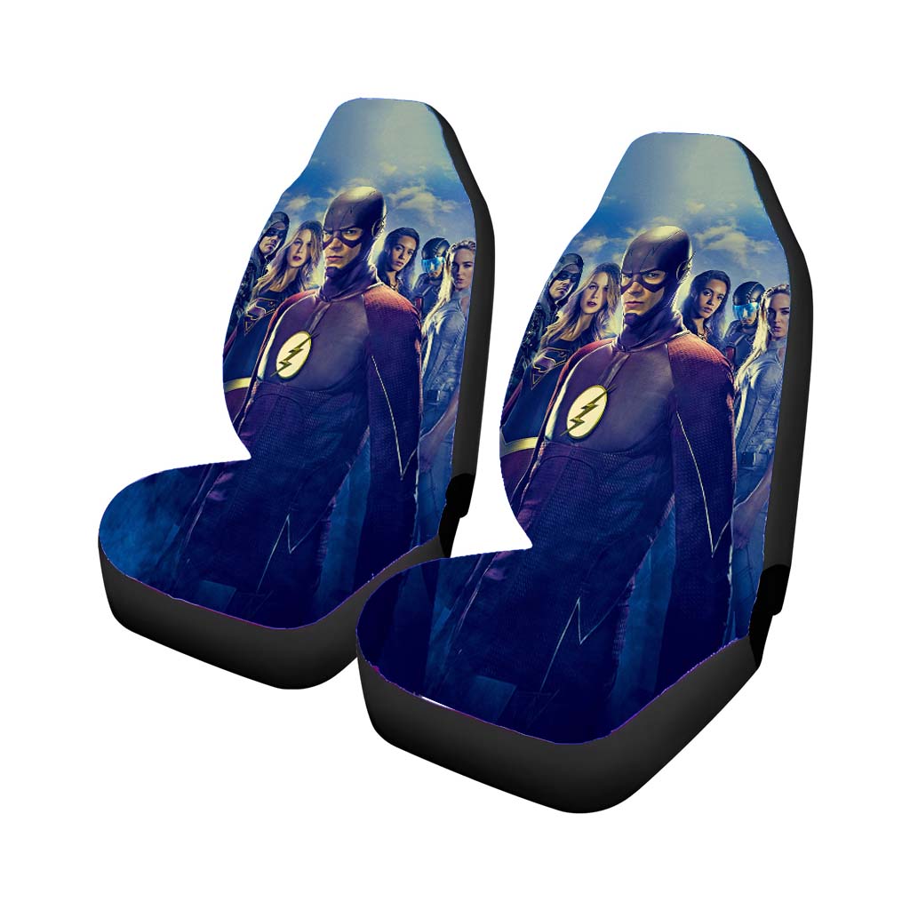 Cw The Flash Arrow Supergirl Legends Car Front Seat Covers