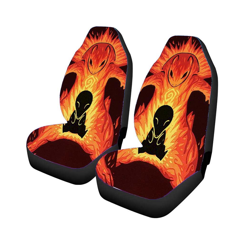 Cyndaquil And Typhlosion Pokemon Explosion Car Front Seat Covers