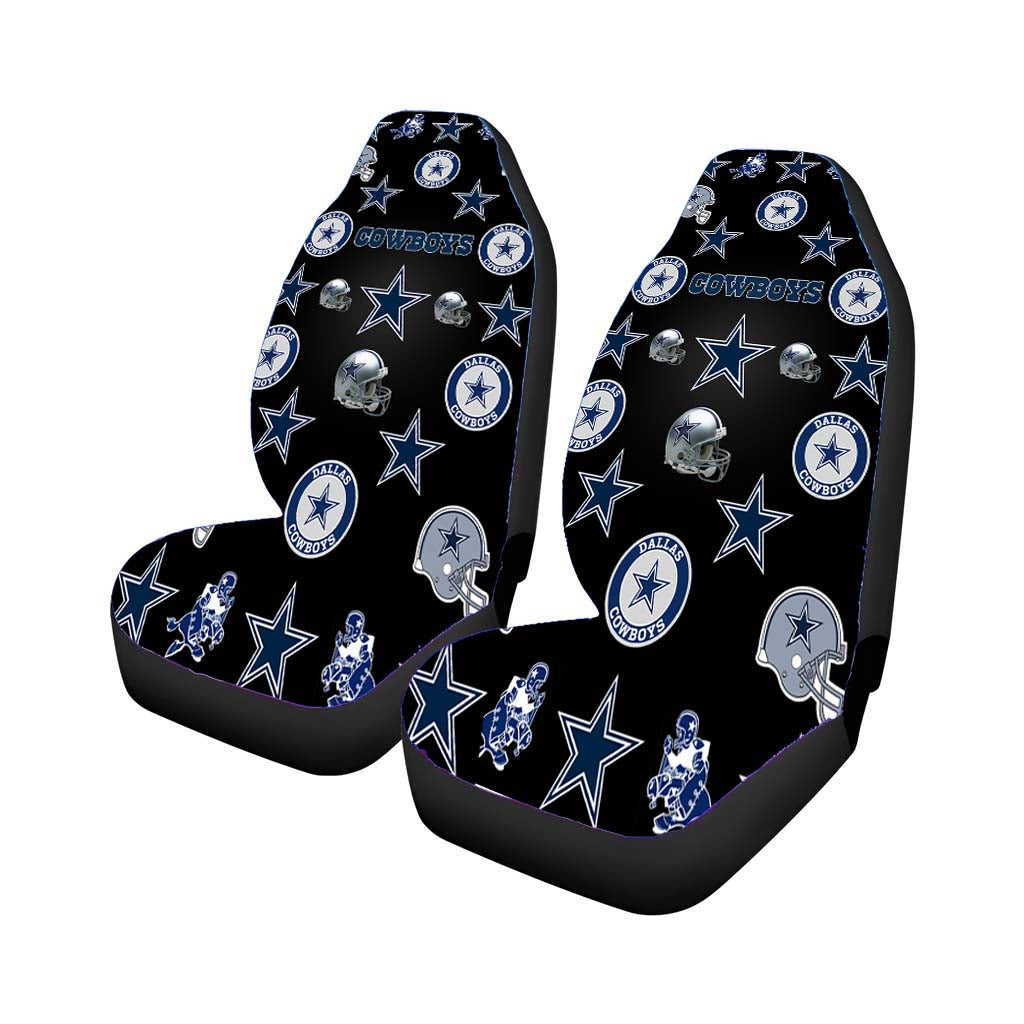 Dallas Cowboys Logo Pattern Car Front Seat Covers