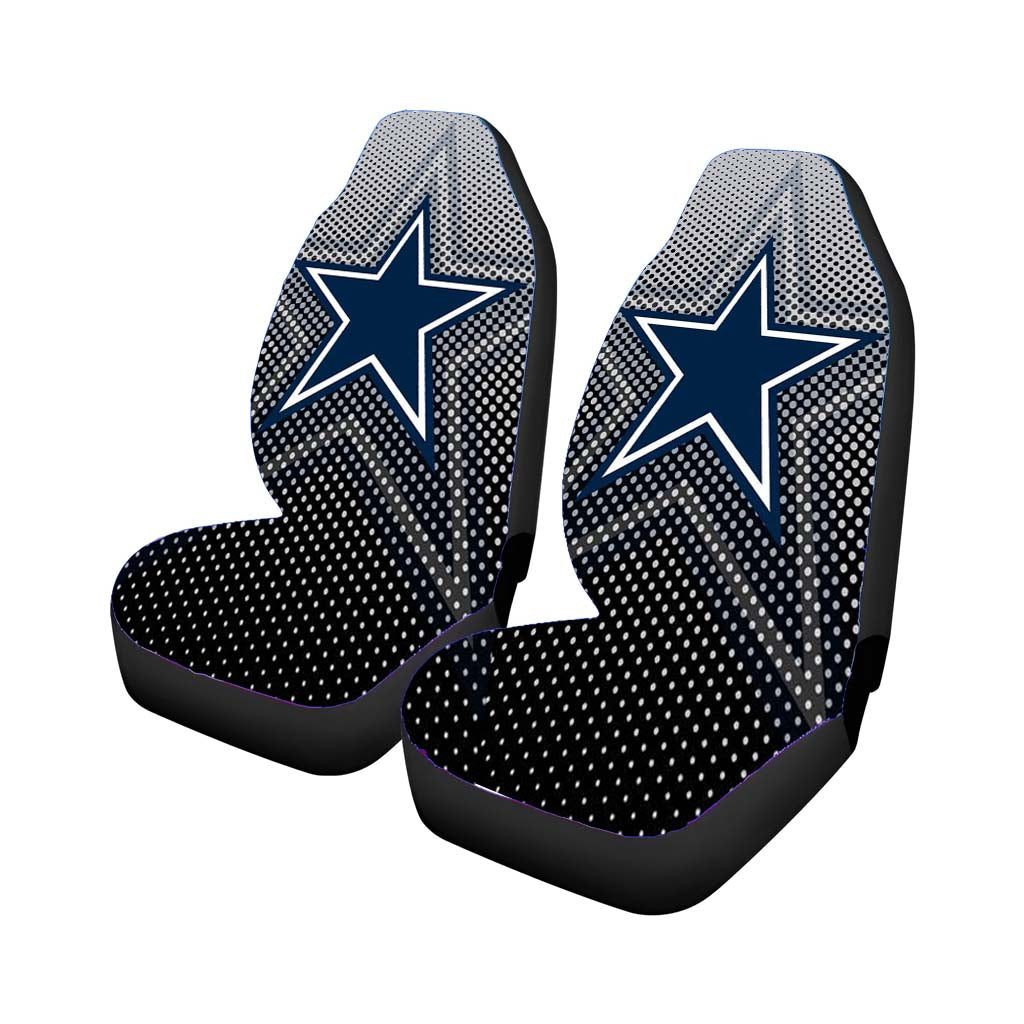 Dallas Cowboys Wallapaper Carbon 2 Car Front Seat Covers