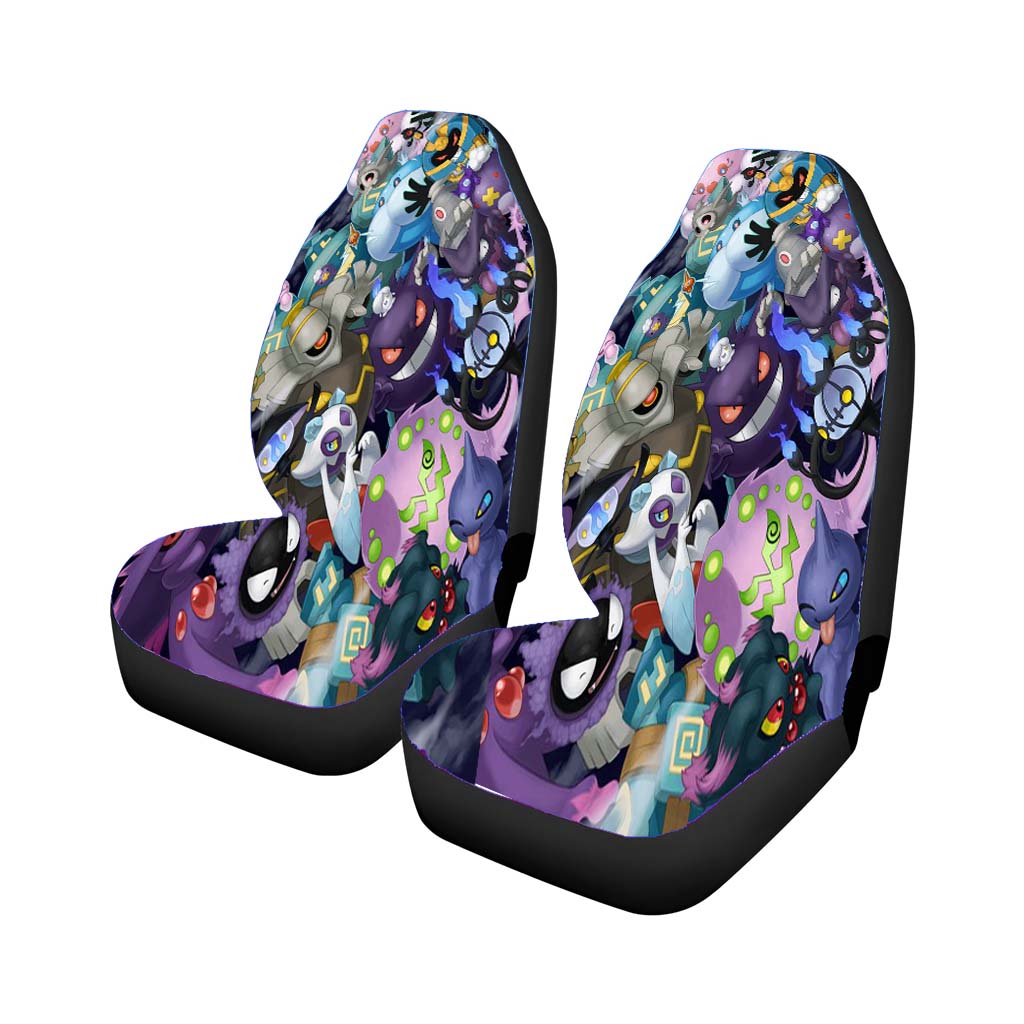 Dark Pokemon All Collection Car Front Seat Covers