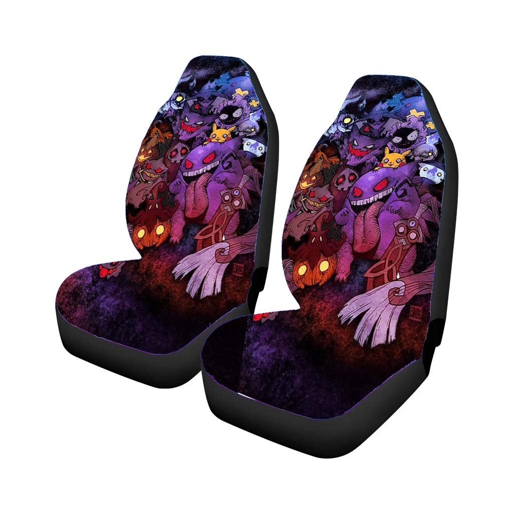 Dark Pokemon Art Car Front Seat Covers