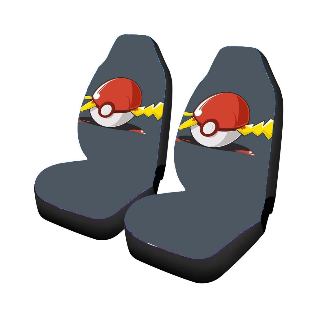 Deadly Pikachu Pokemon Car Front Seat Covers