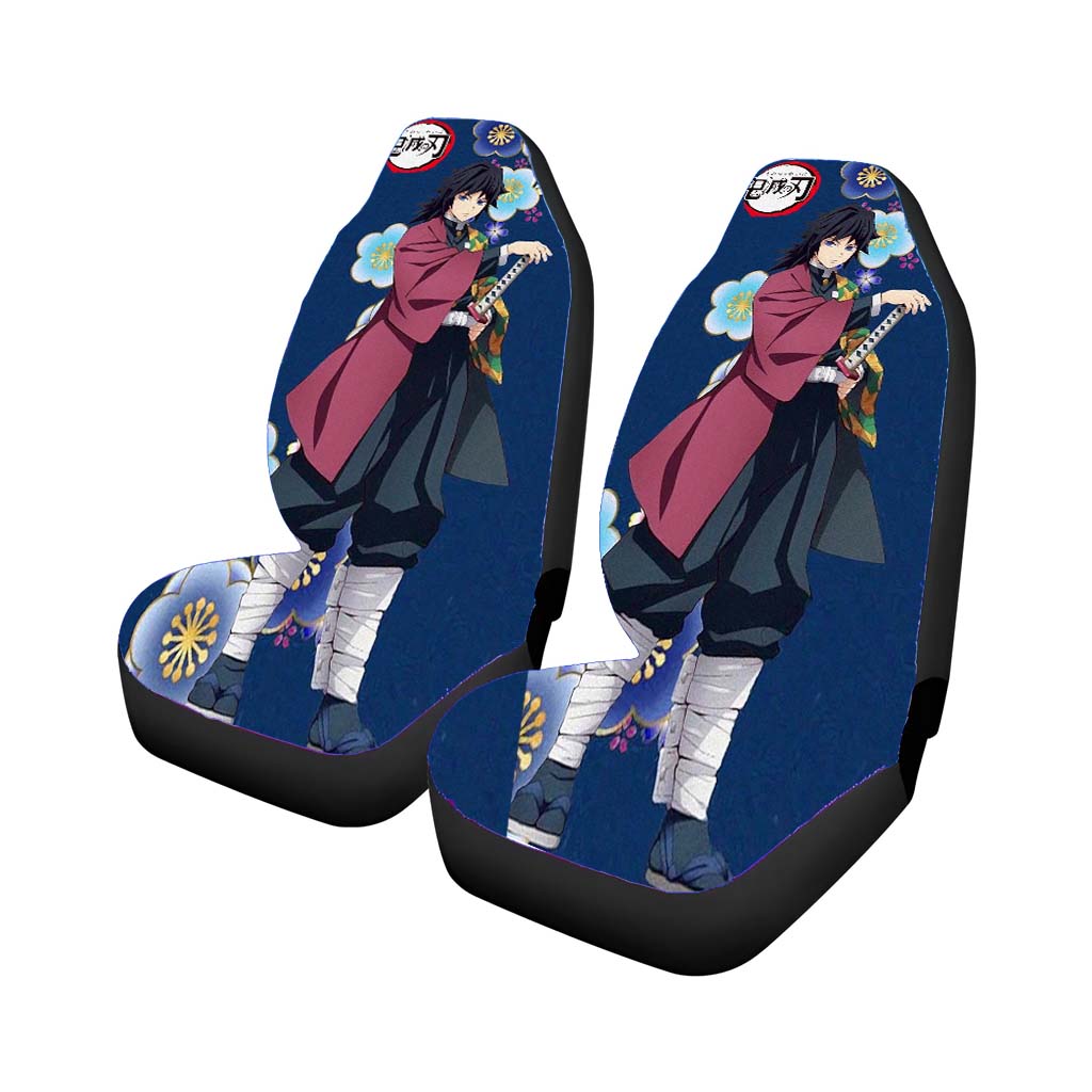 Demon Slayer Water Pillar Giyu Tomioka Car Front Seat Covers