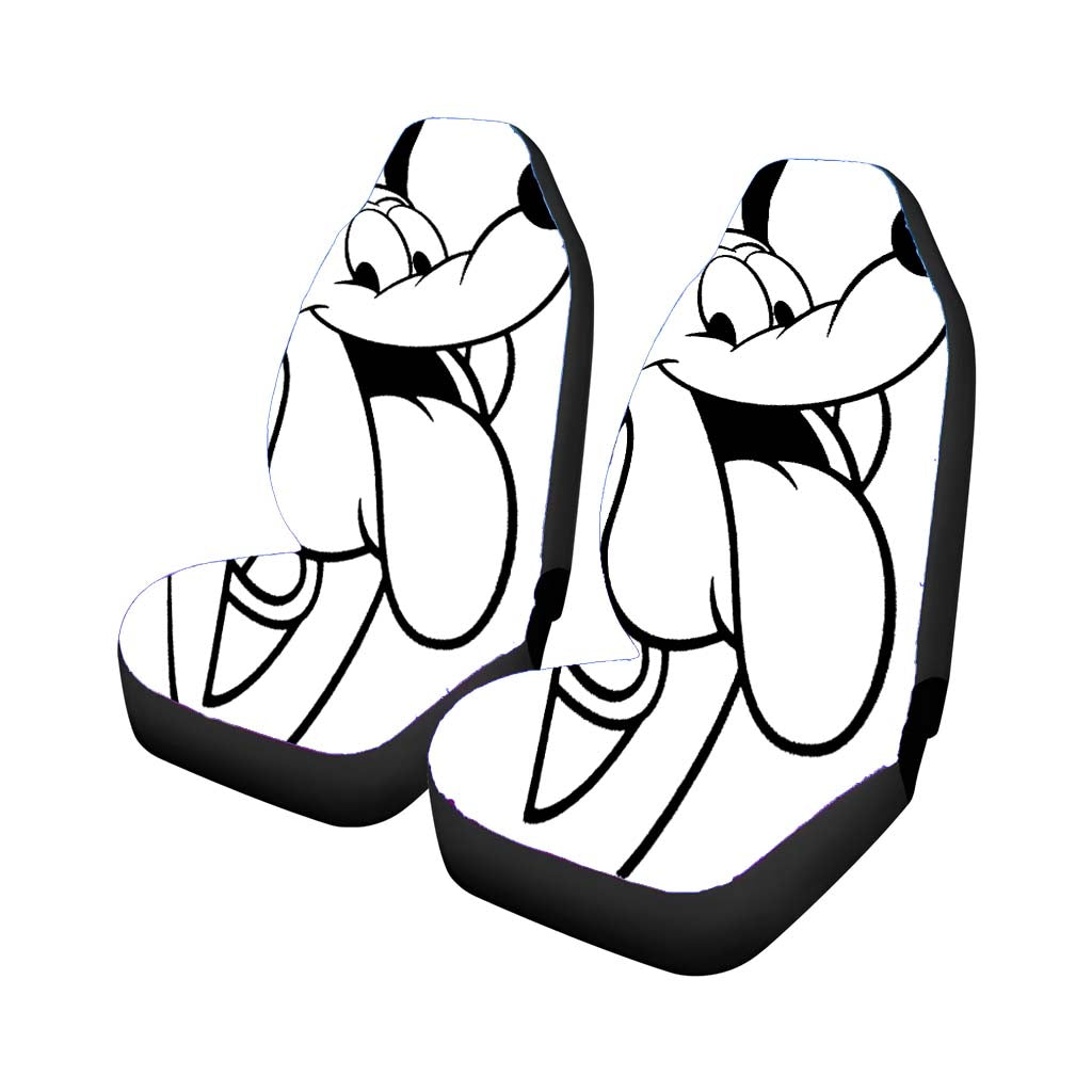 Disney Cartoon Cute Pluto Mickey Dog Car Front Seat Covers