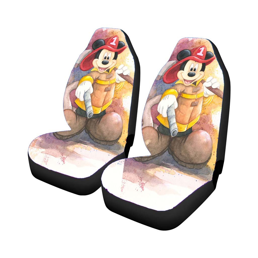 Disney Mickey Firefighter 2 Car Front Seat Covers