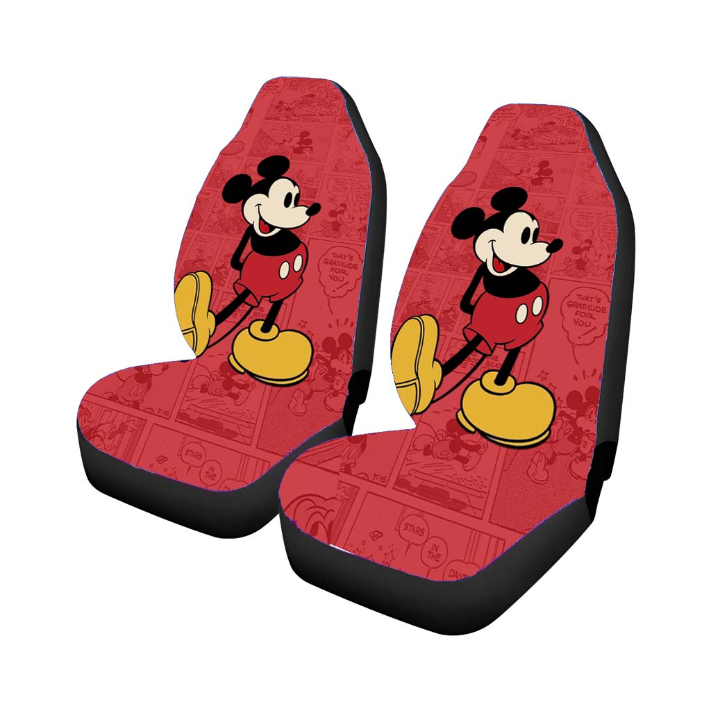 Disney Old Mickey Mouse Comic Car Front Seat Covers