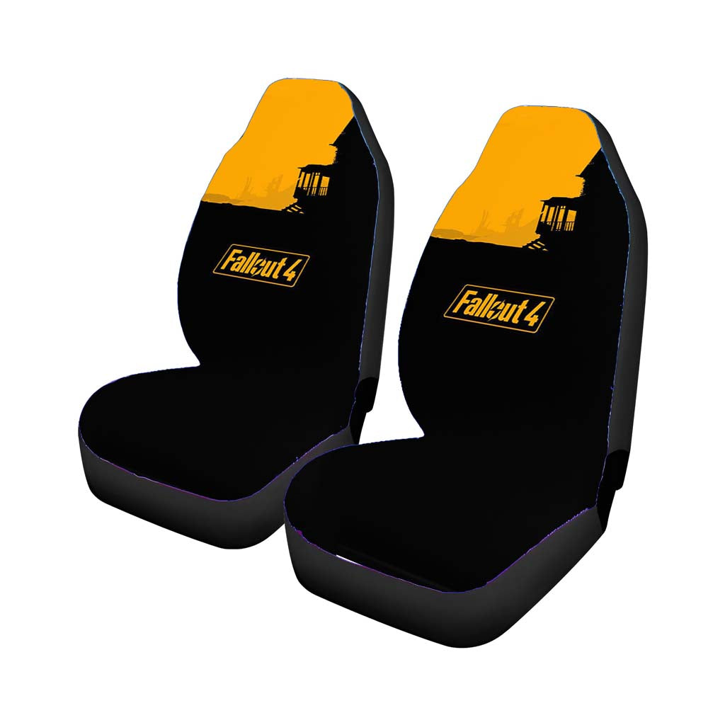 Fallout 4 Silhouette Car Front Seat Covers