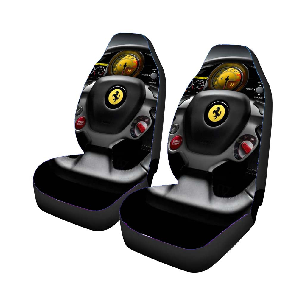 Ferrari Cockpit View Car Front Seat Covers