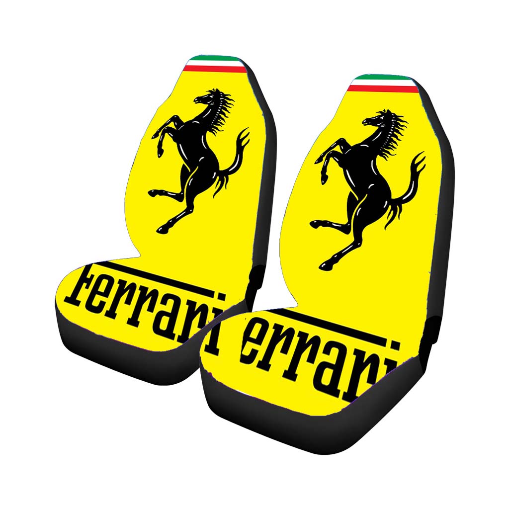 Ferrari Full Logo Car Front Seat Covers
