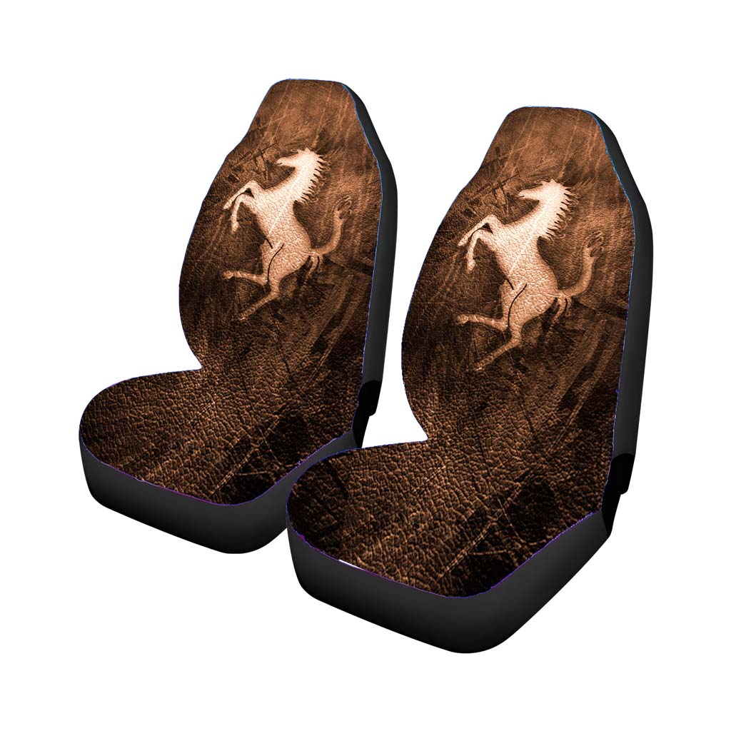 Ferrari Textured Car Front Seat Covers