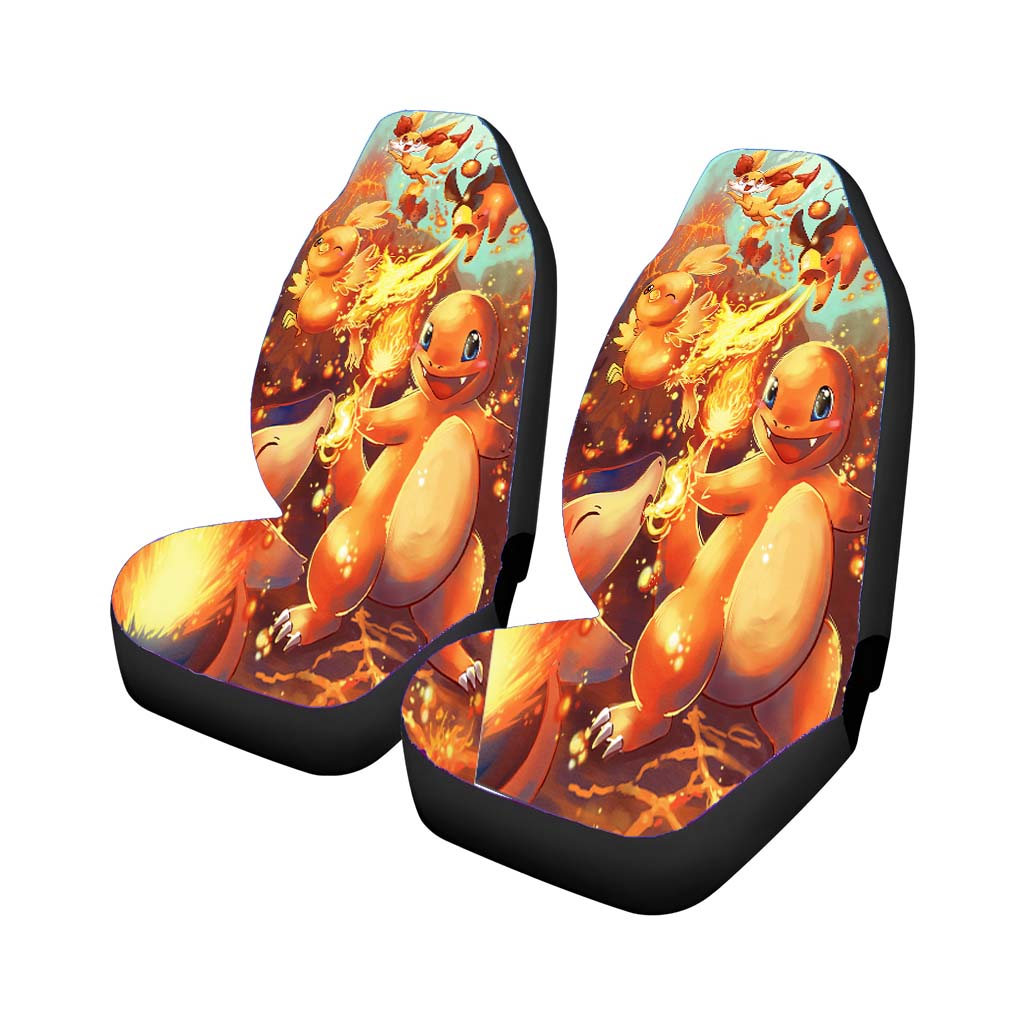 Fire Starters Pokemon Car Front Seat Covers