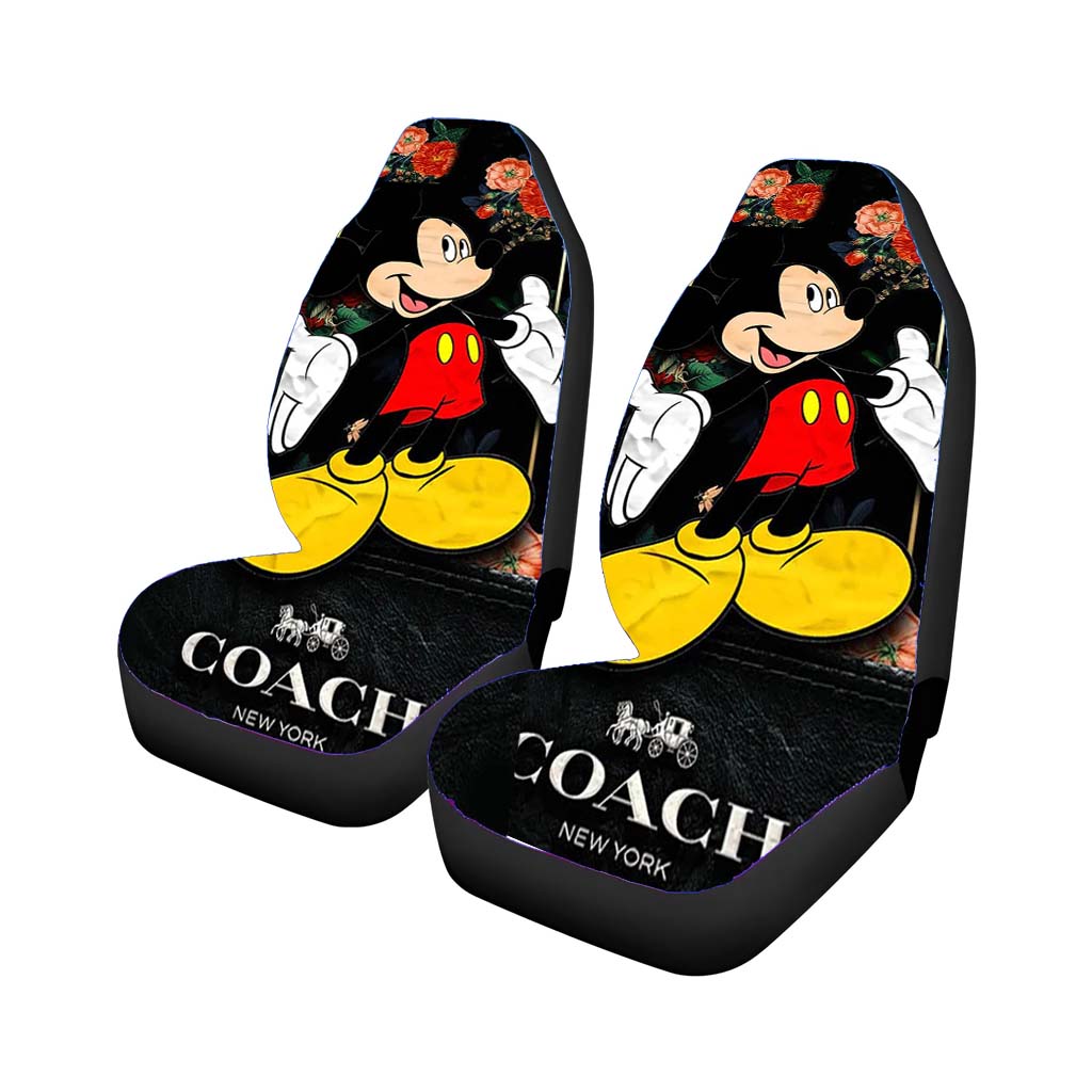 Flowers Coach Mickey Mouse New 49 Car Front Seat Covers