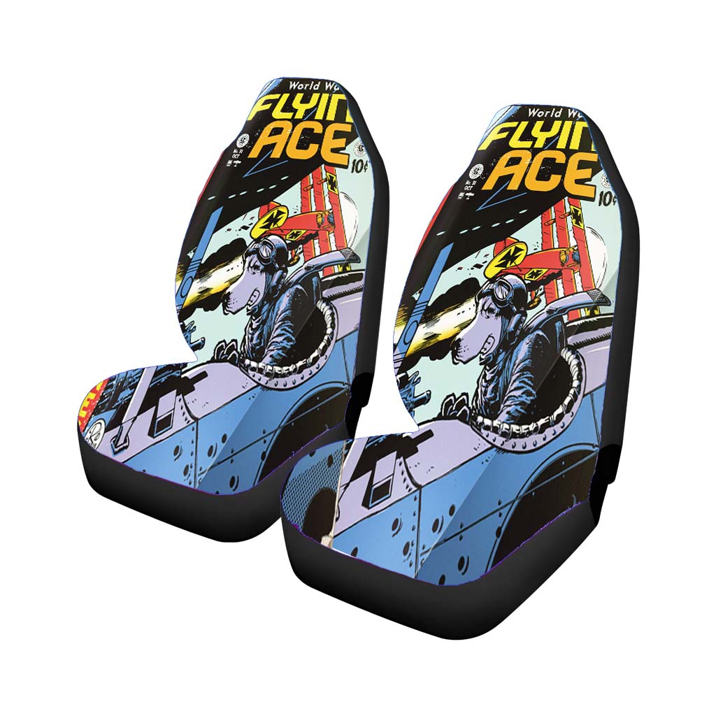 Flying Ace Snoopy Car Front Seat Covers