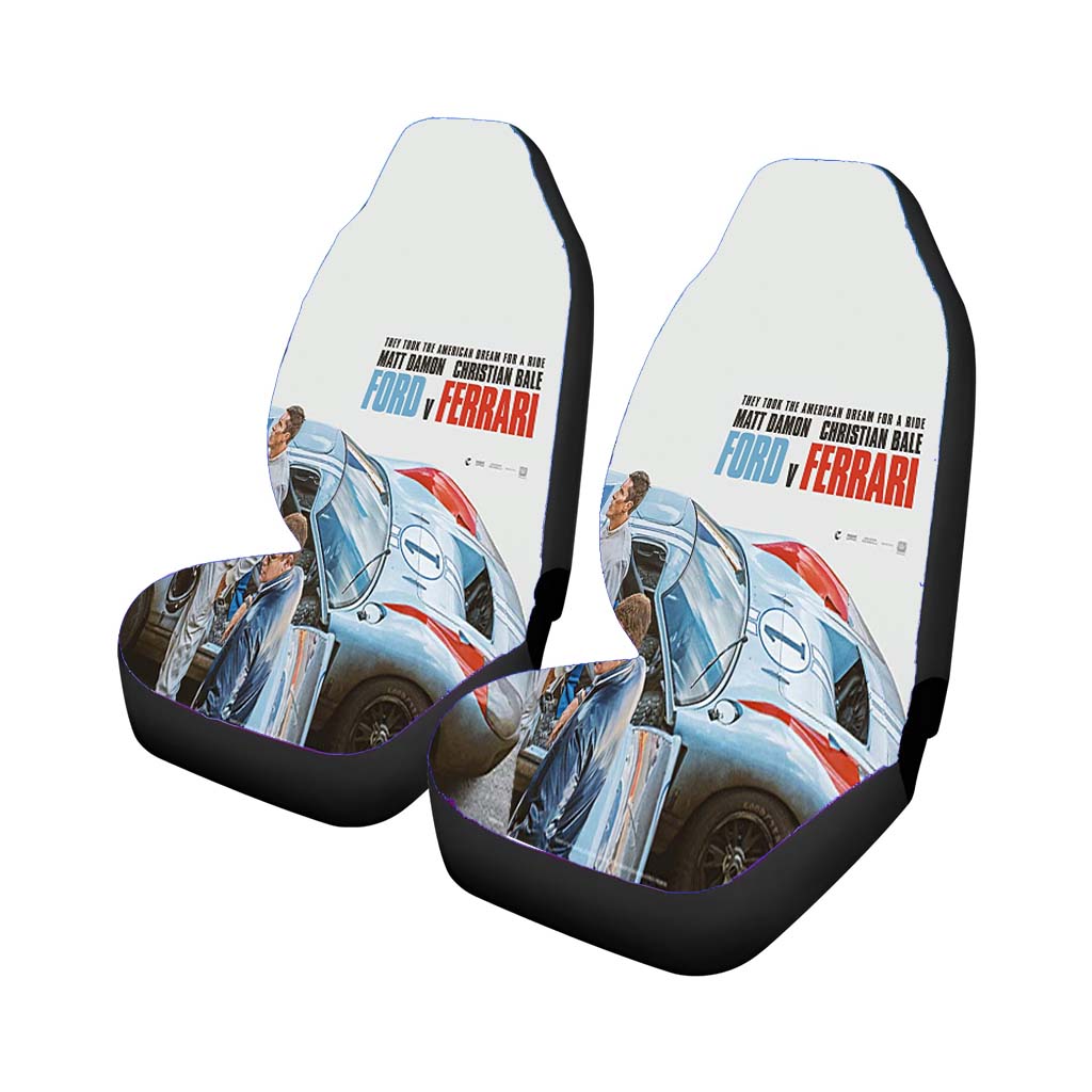 Ford Ferrari 2019 Movie Poster Car Front Seat Covers