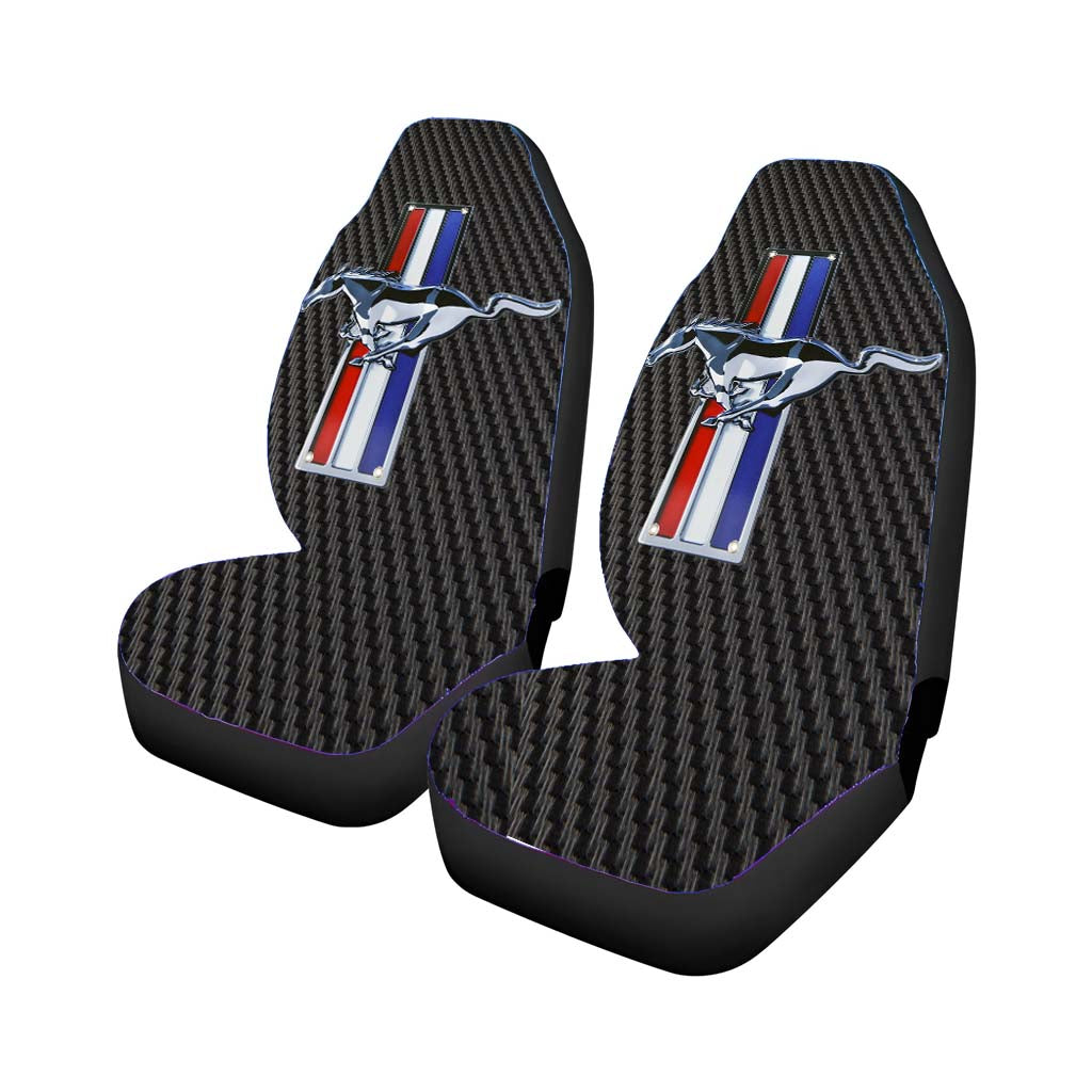 Ford Mustang Carbon Fiber Car Front Seat Covers