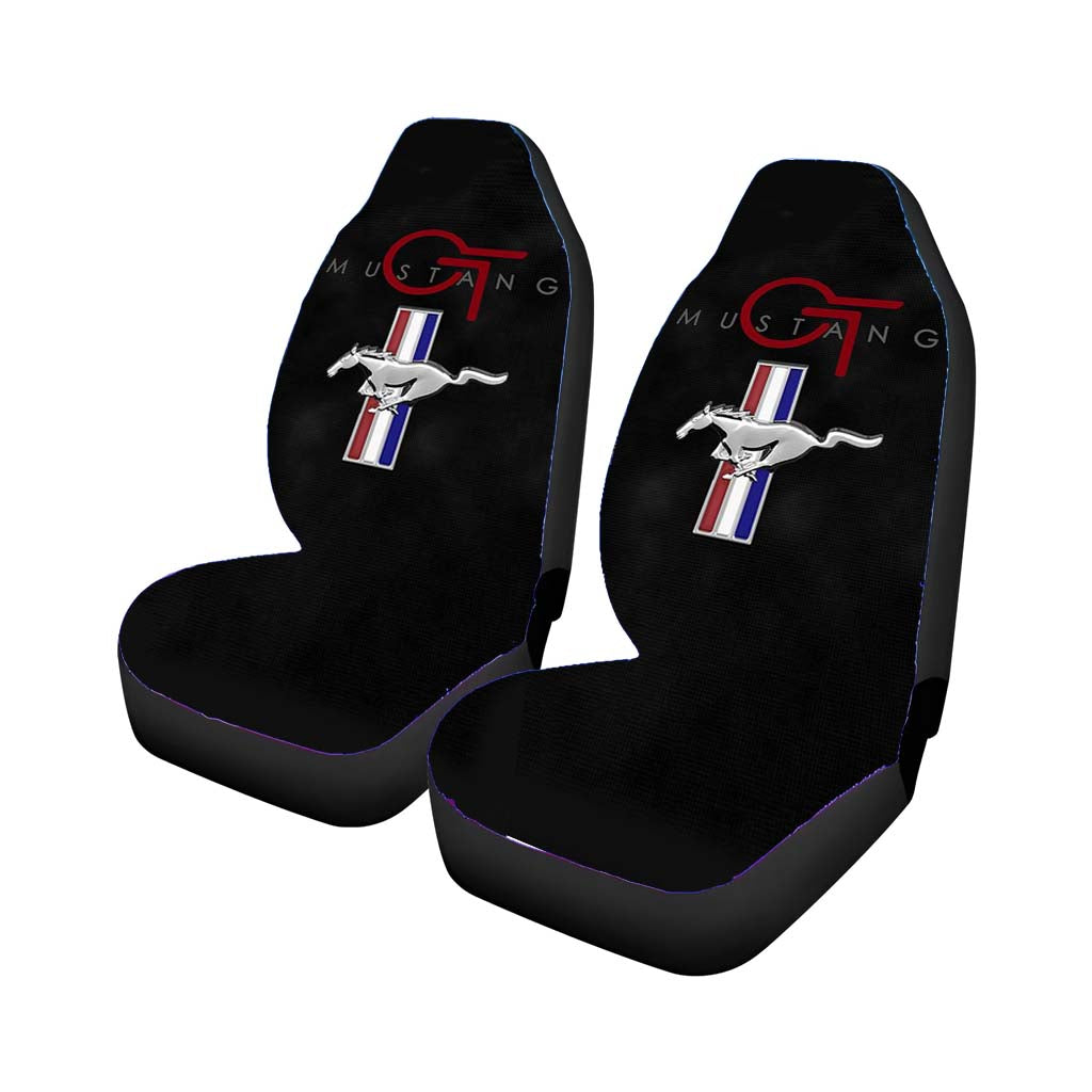 Ford Mustang Gt Logo Car Front Seat Covers