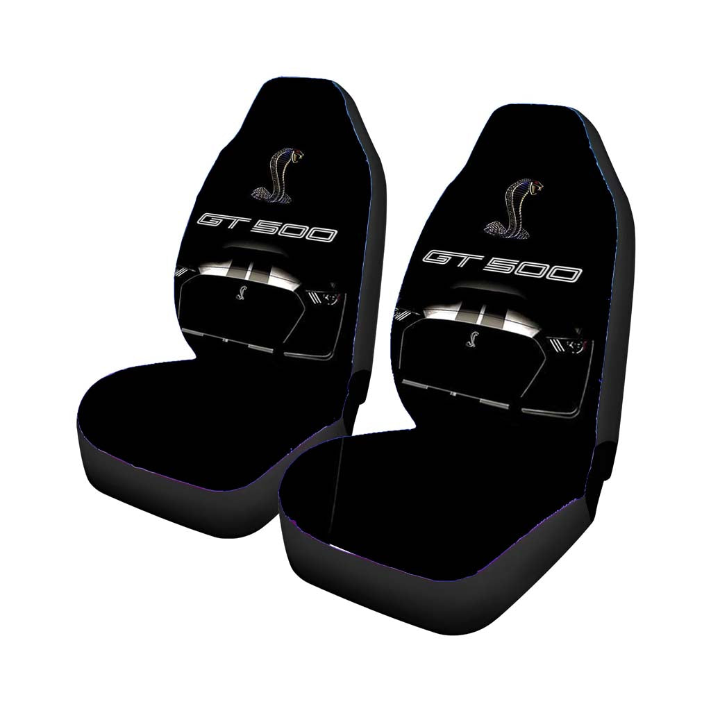 Ford Mustang Shelby Cobra Black Car Front Seat Covers