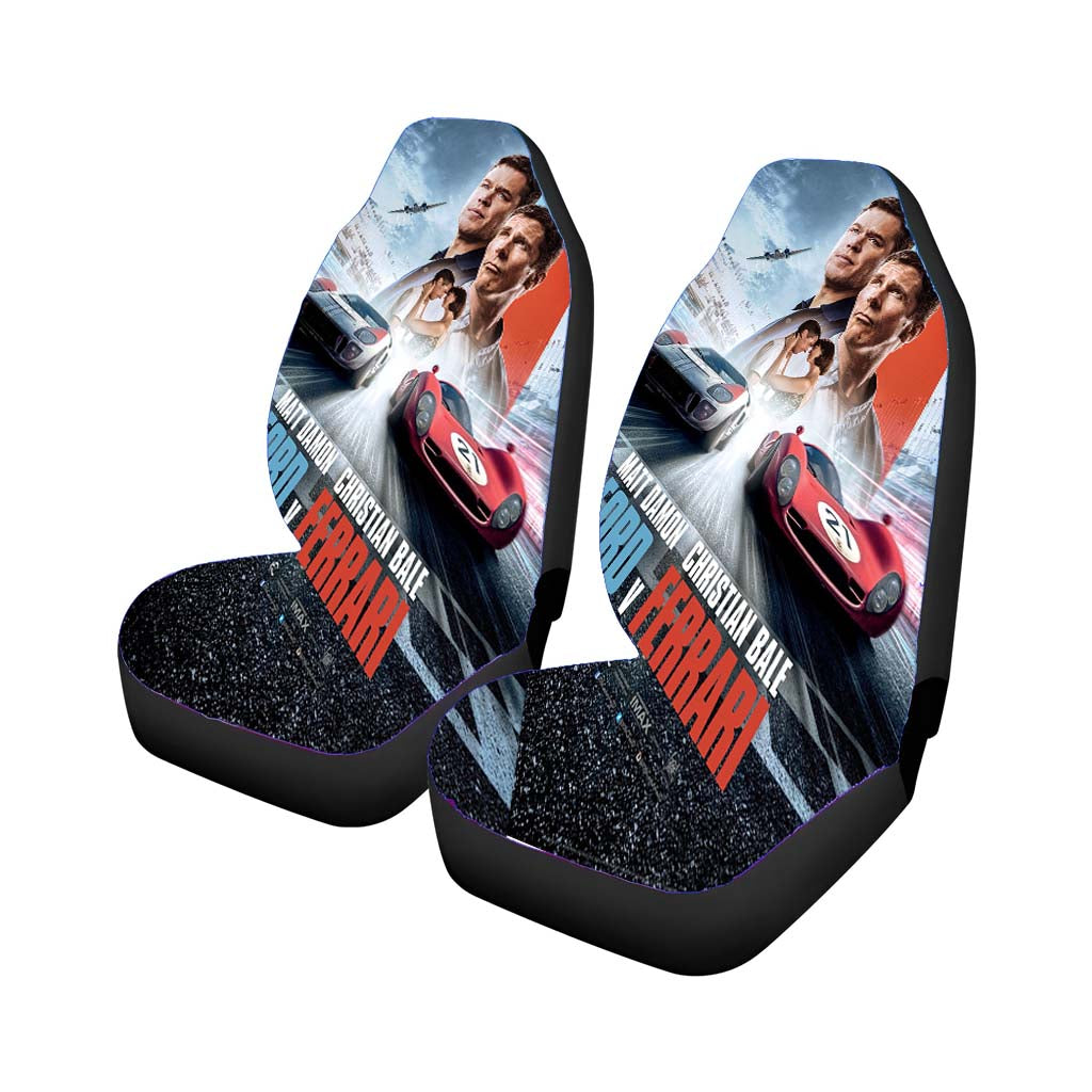 Ford Vs Ferrari Race Car Movie Poster Car Front Seat Covers