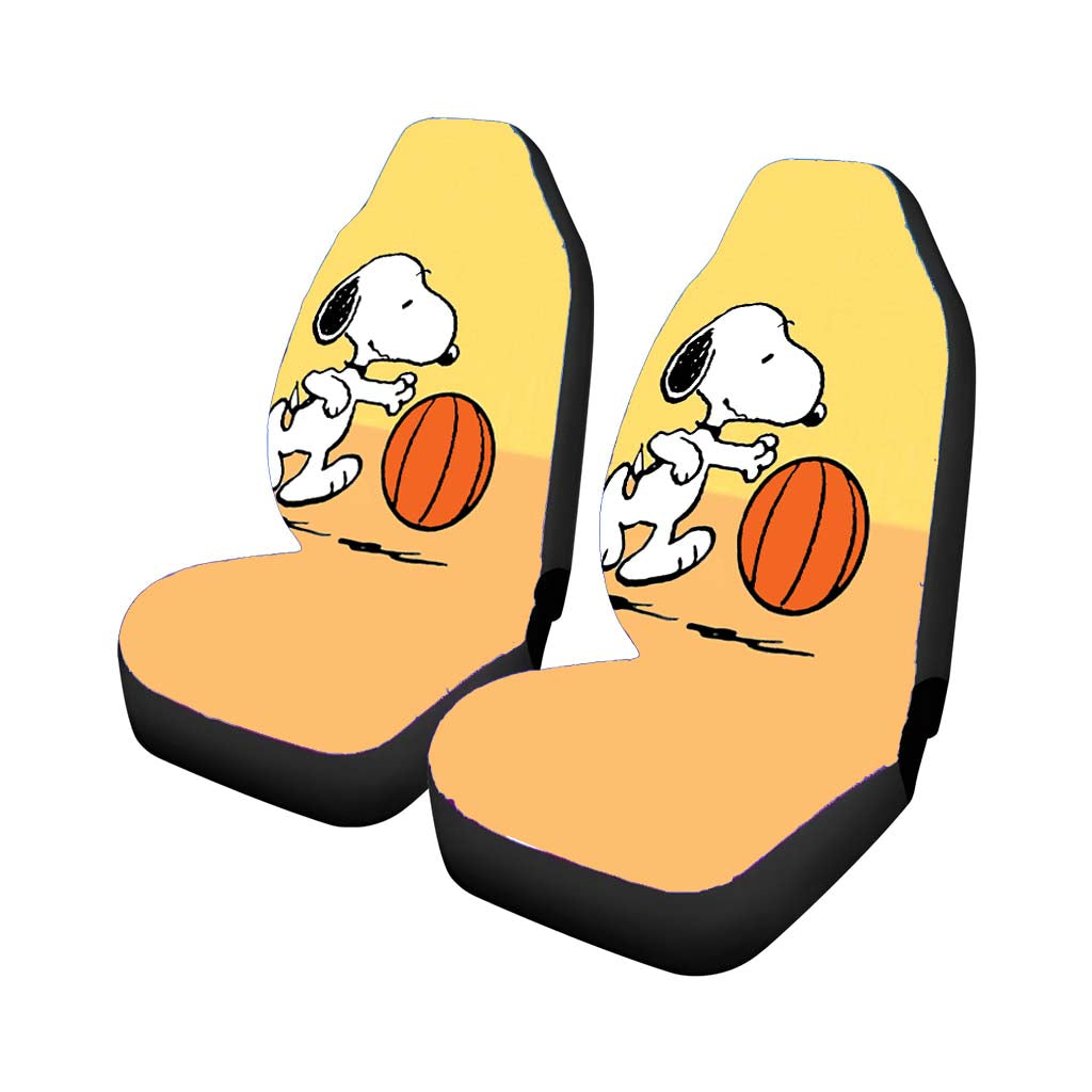 Funny Snoopy Play Basket Car Front Seat Covers