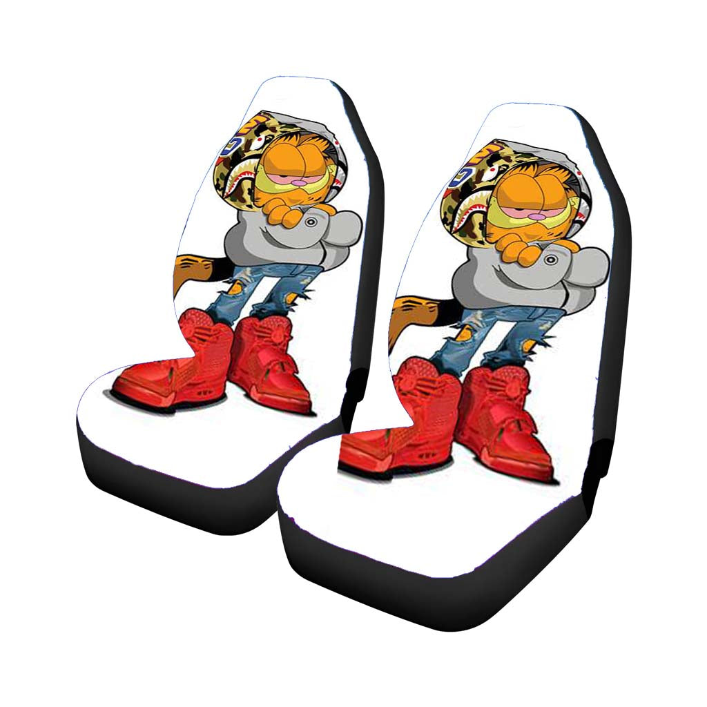 Garfield Bape Style Car Front Seat Covers