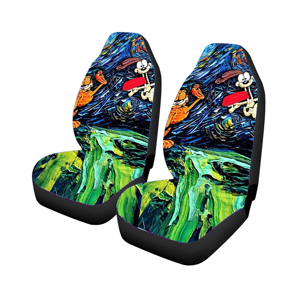 Garfield Starry Night Car Front Seat Covers