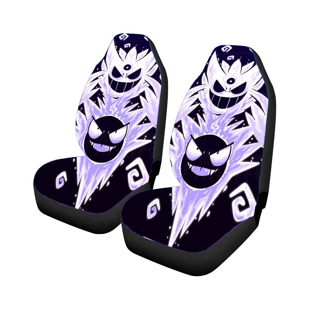 Gastly And Haunter Pokemon Evolution Car Front Seat Covers