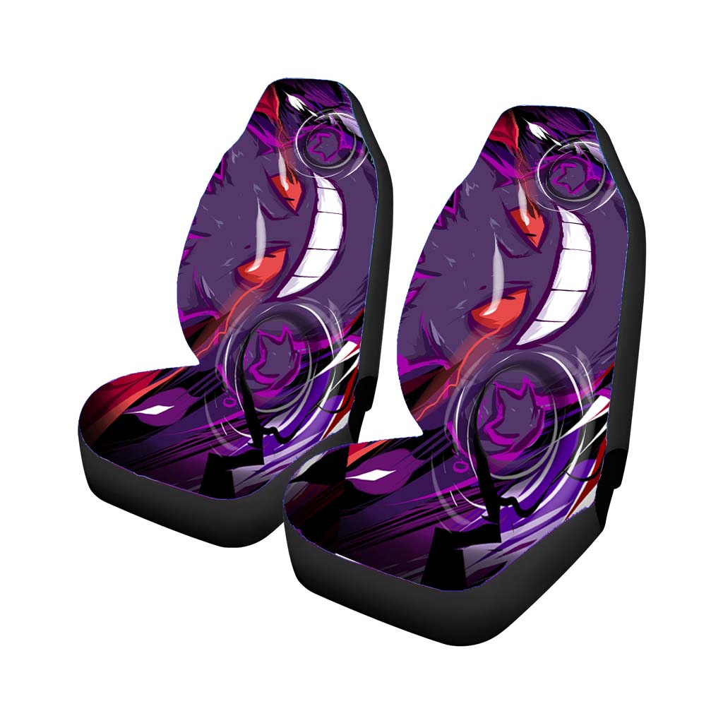 Gengar Pokemon Power Up Car Front Seat Covers