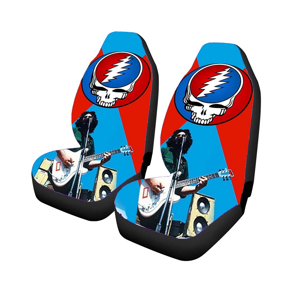Grateful Dead Jerry Garcia Guitar Car Front Seat Covers