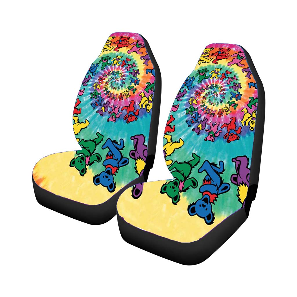 Grateful Dead Tapestry Tie Dye Car Front Seat Covers