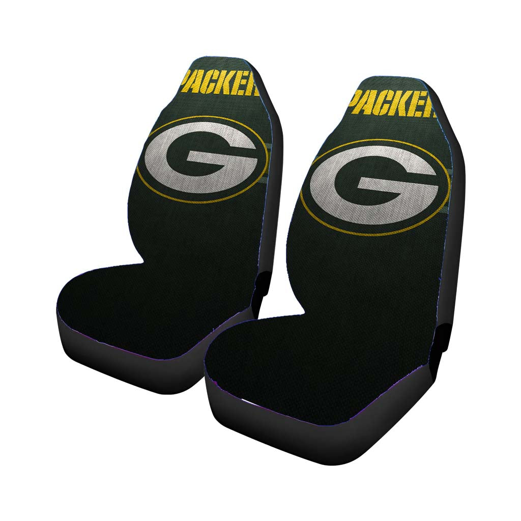 Green Bay Packers Nfl Logo Wallpaper Car Front Seat Covers