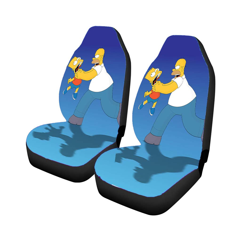 Happy Simpsons Car Front Seat Covers